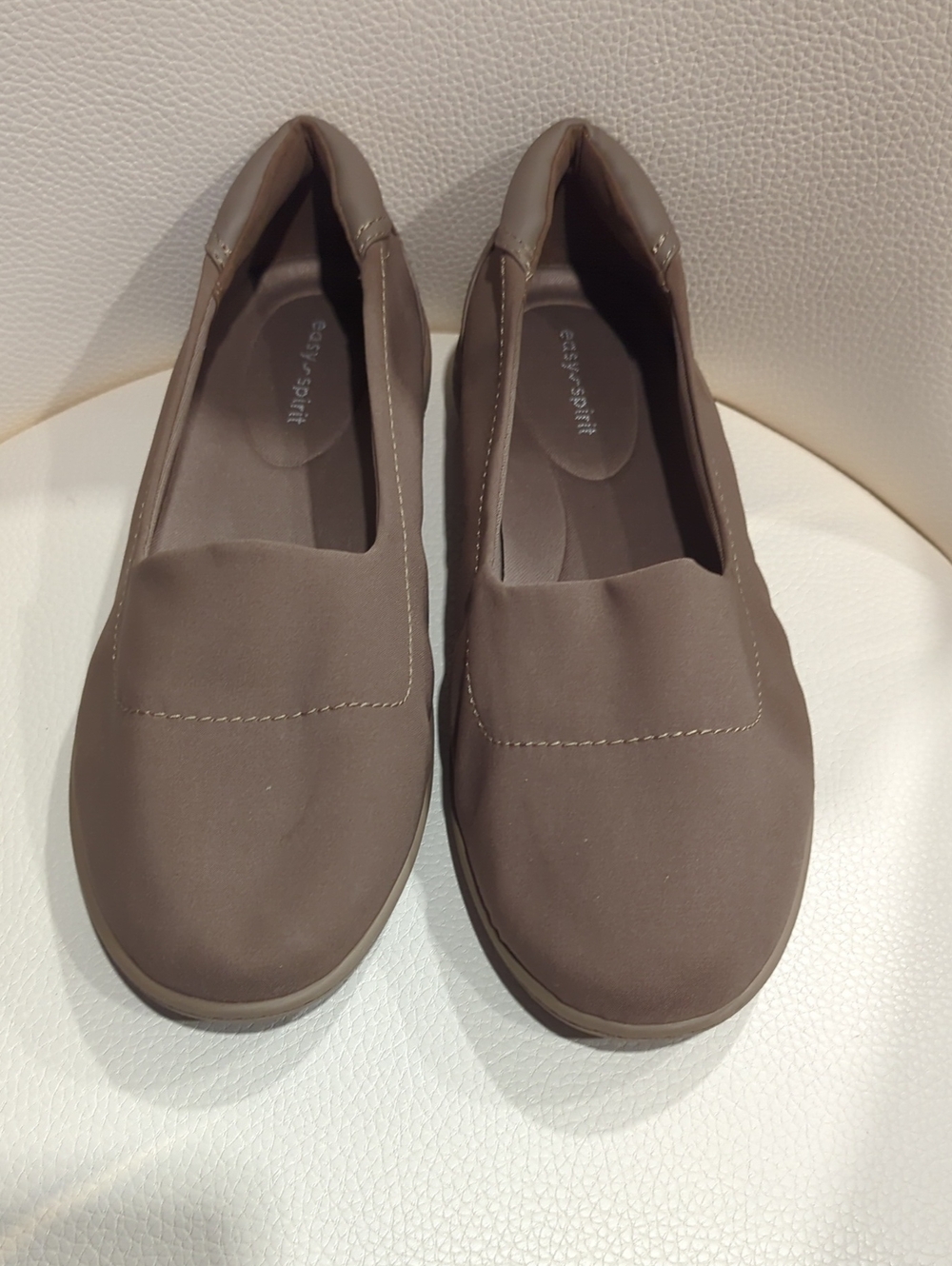 Easy Spirit Taupe Slip-On Comfort Loafers